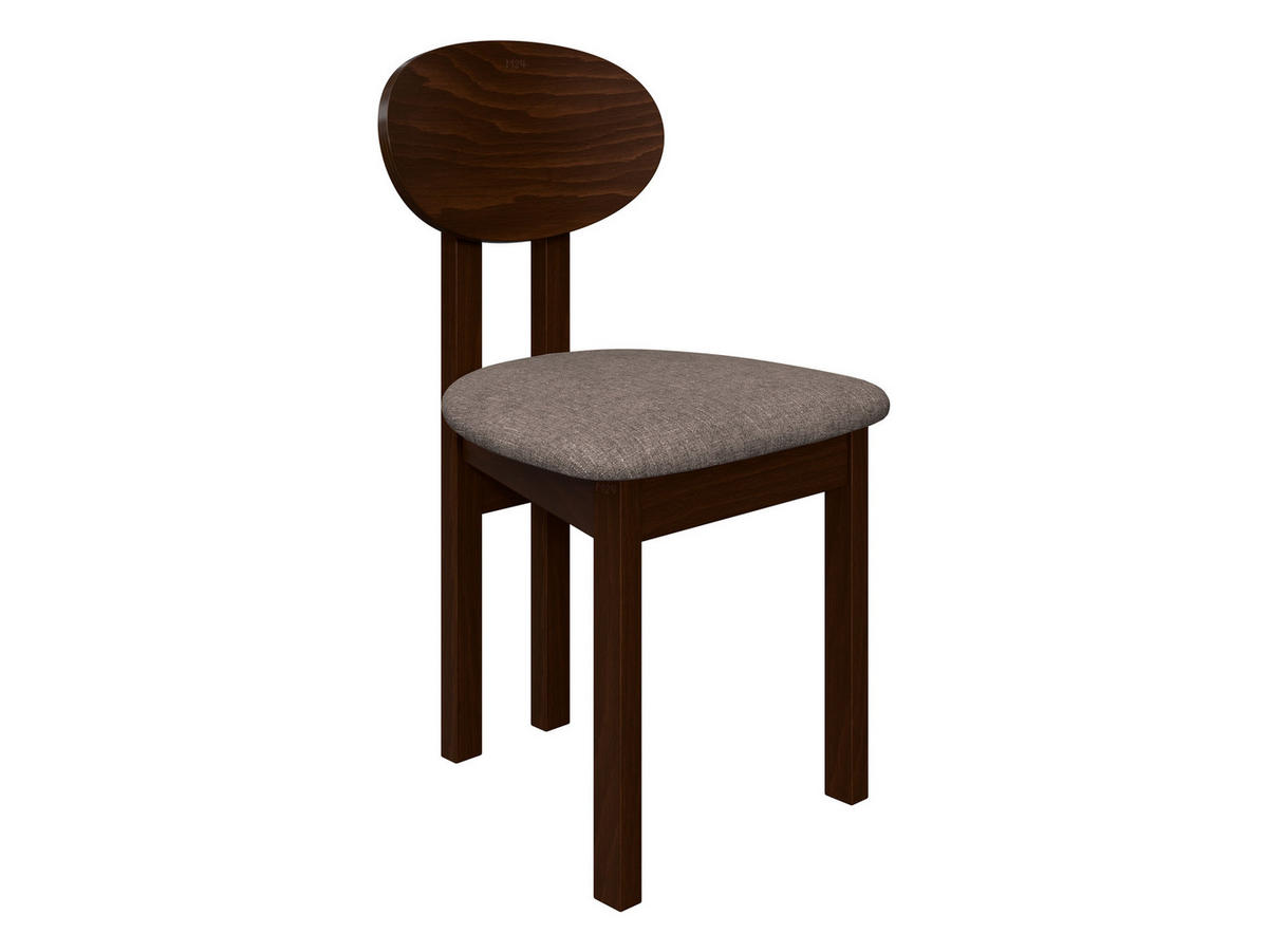 ESSZIMMERSTUHL Divo III - Hellbraun/Nussbaumfarben, Holz/Textil (47/85/48cm) - MIRJAN24