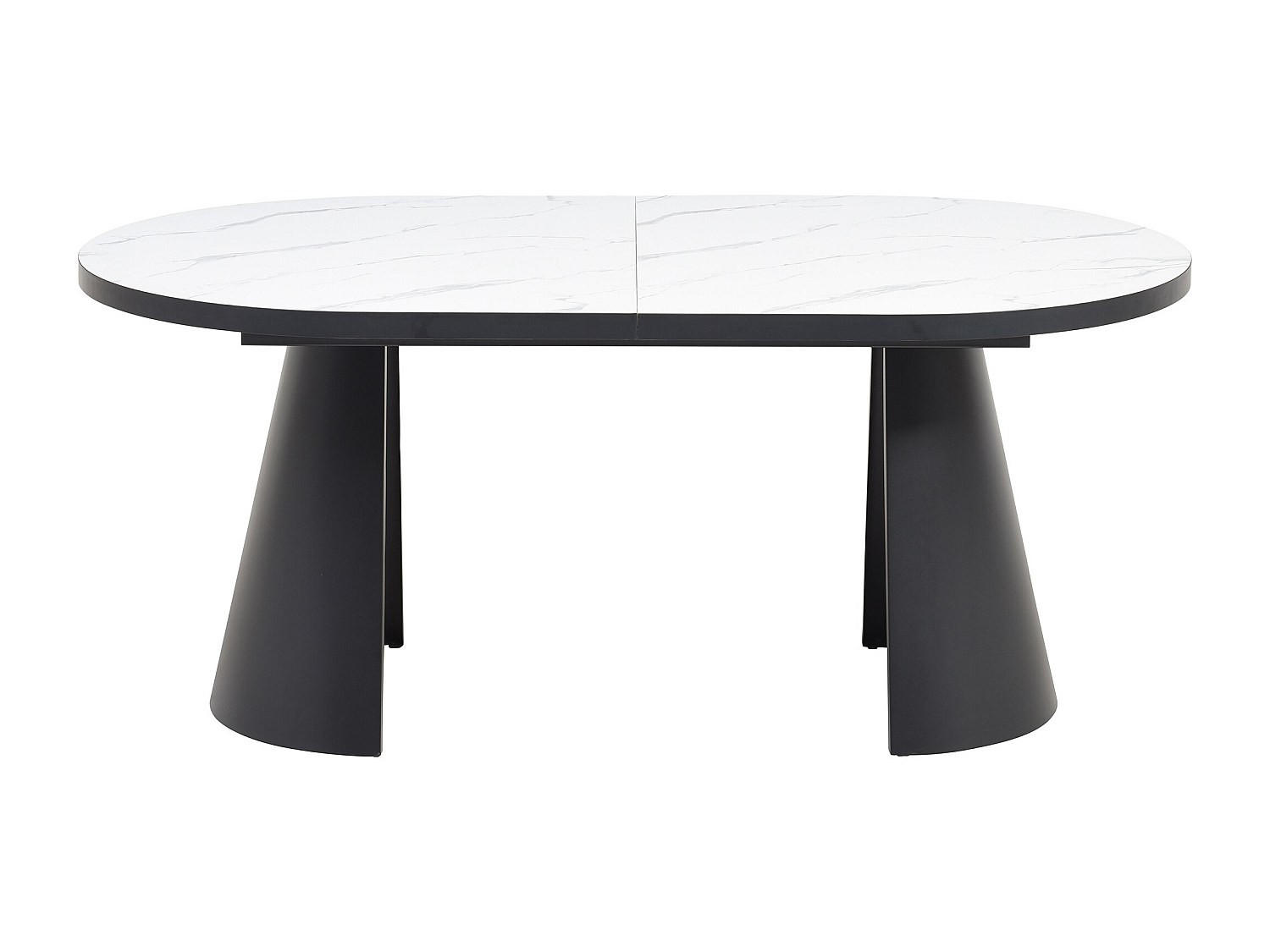 ESSTISCH - 6 Personen, 8 Personen, 10 Personen - Holz, Platte - Schwarz, Weiß - KORIZEA - Schwarz/Weiß, Holz (100/240/76cm) - Vente-Unique