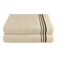 DUSCHTUCHSET Skyline Color - 2-teilig - 70 x 140 cm - Sand - Sandfarben, Textil (70/140cm) - SCHIESSER