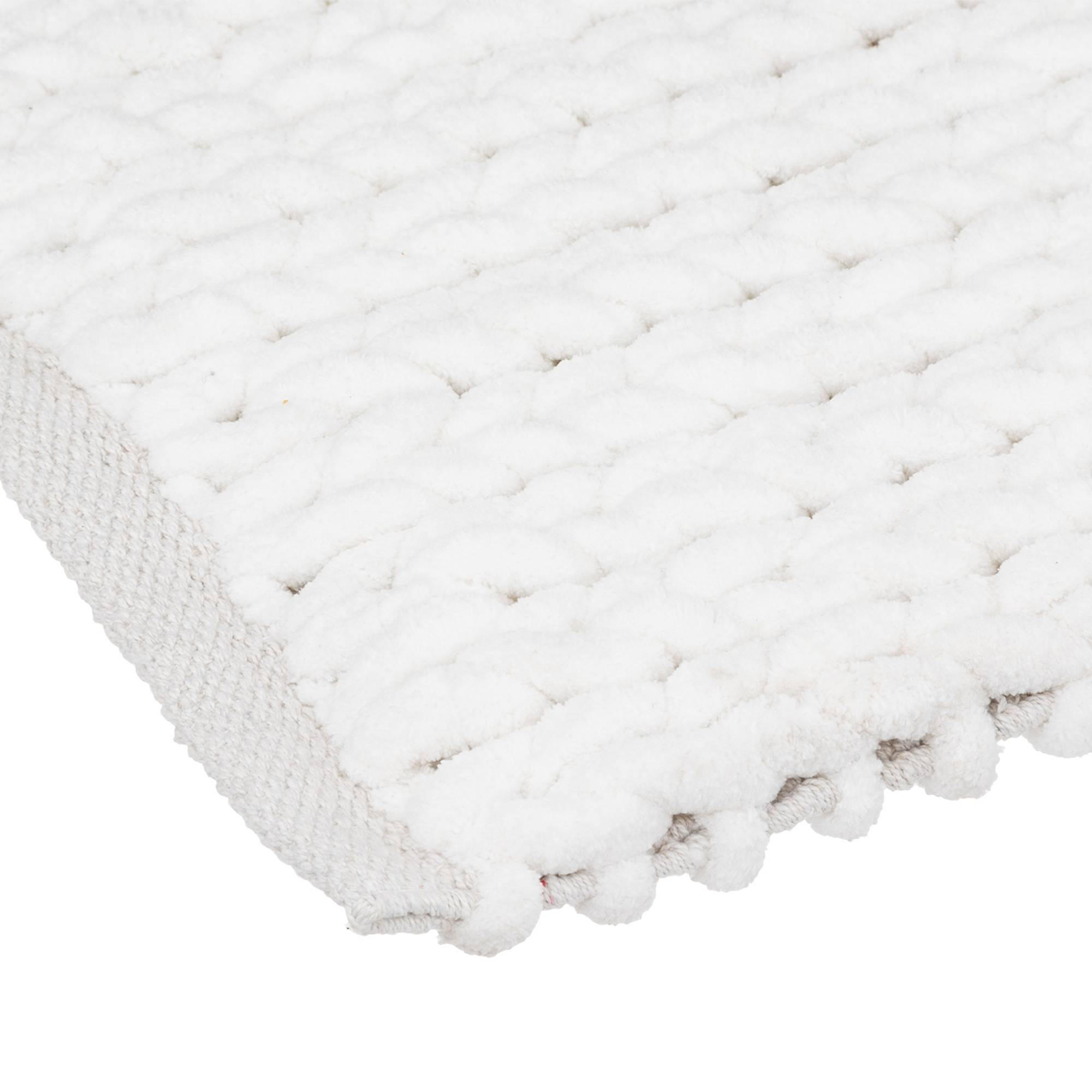 BADTEPPICH Coco 50/120 cm - Weiß, Textil (2/120cm)