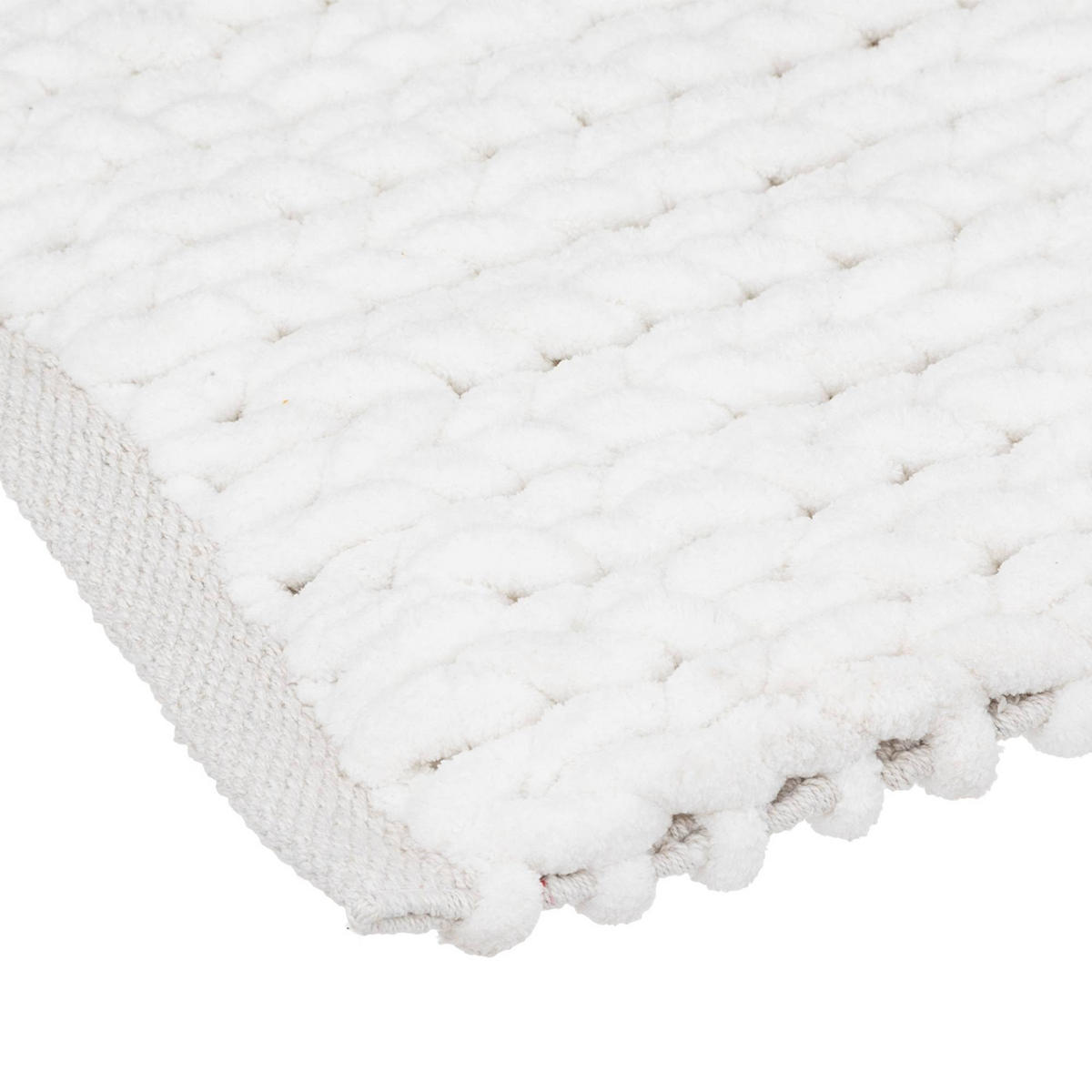 BADTEPPICH Coco 50/120 cm - Weiß, Textil (2/120cm)