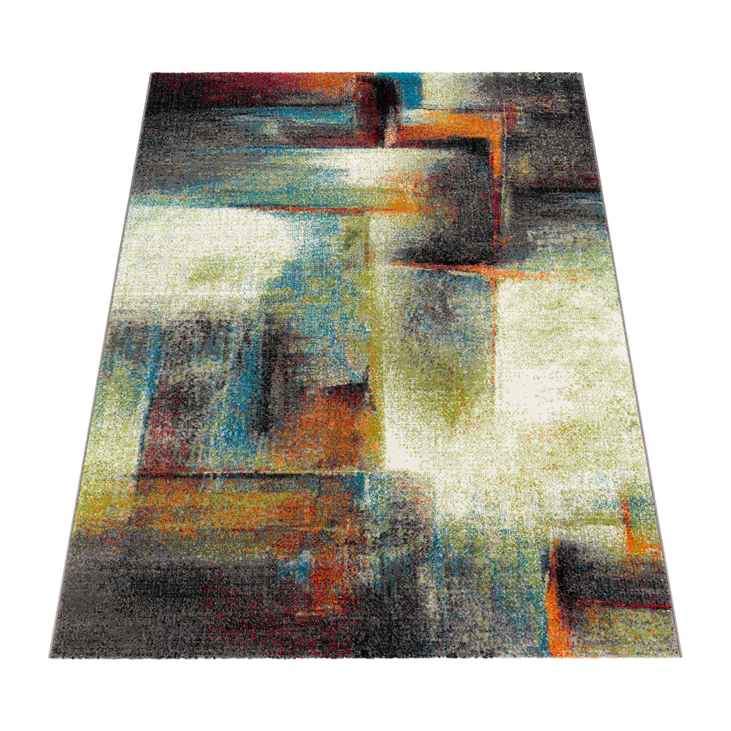 KURZFLORTEPPICH, mit Farbverlauf, aus Polypropylen, Florhöhe 12 mm, Mehrfarbig, 120 x 170 cm - Multicolor, Textil (120/170cm) - KADIMA DESIGN