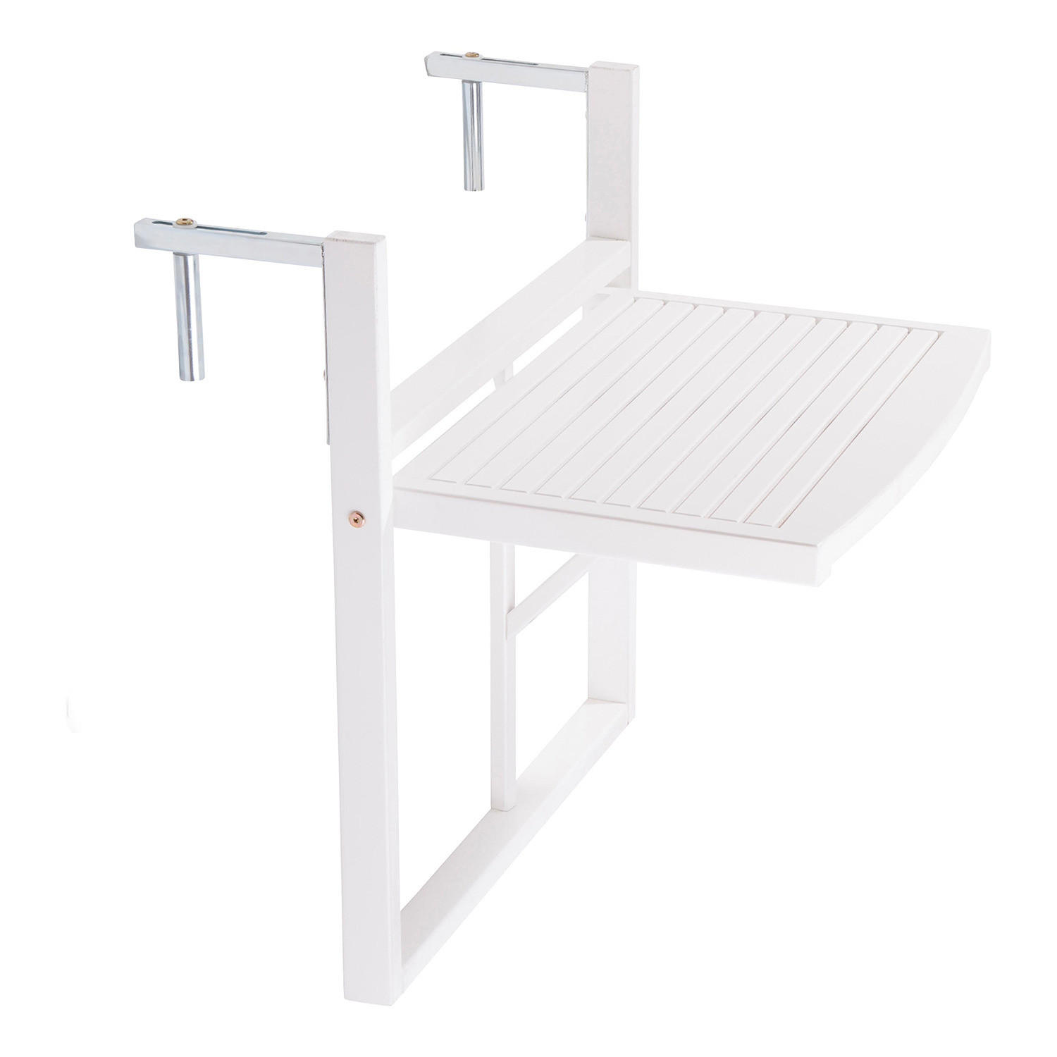 GARTENTISCH Lodge - Weiß, Holz (40/57/64cm) - BUTLERS