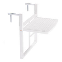 GARTENTISCH Lodge - Weiß, Holz (40/57/64cm) - BUTLERS