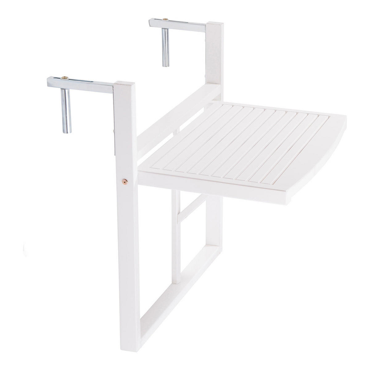 GARTENTISCH Lodge - Weiß, Holz (40/57/64cm) - BUTLERS