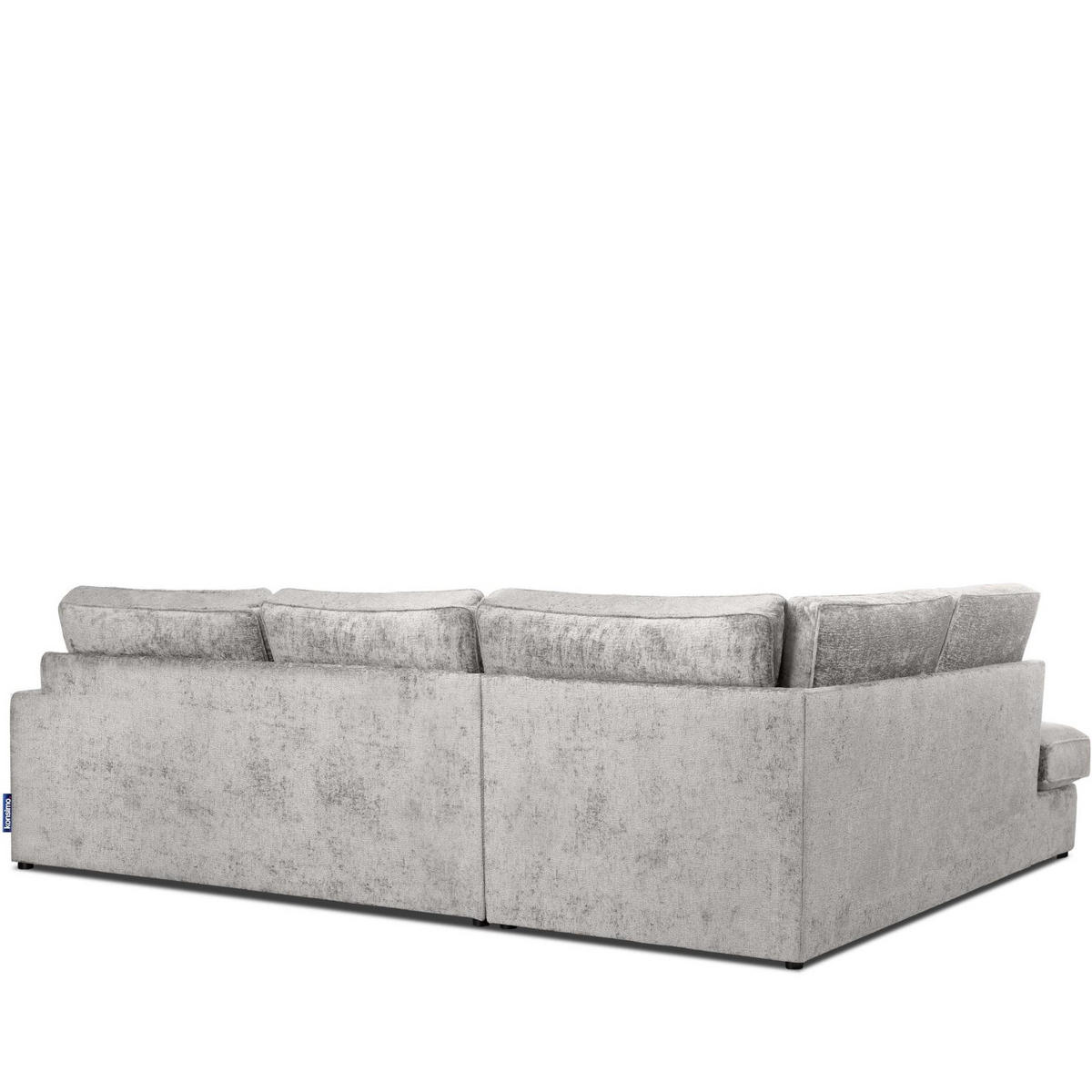 ECKSOFA LINKS IMPERA Modern 4/5 Sitzer, Hellgrau - Hellgrau, Textil (314/224cm) - KONSIMO®