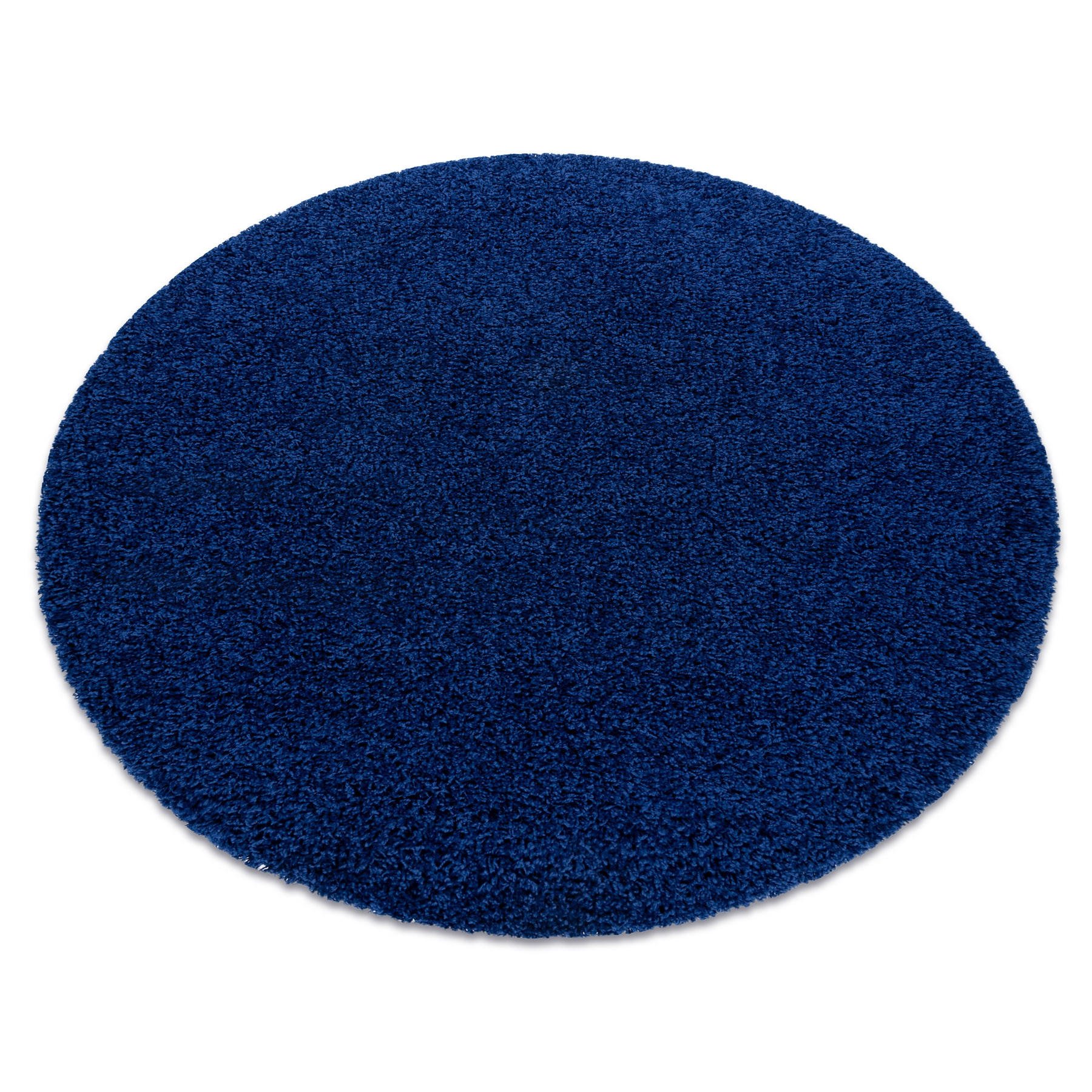 rugsX KULATÝ koberec SOFFI shaggy 5cm tmavě modrý 160 cm