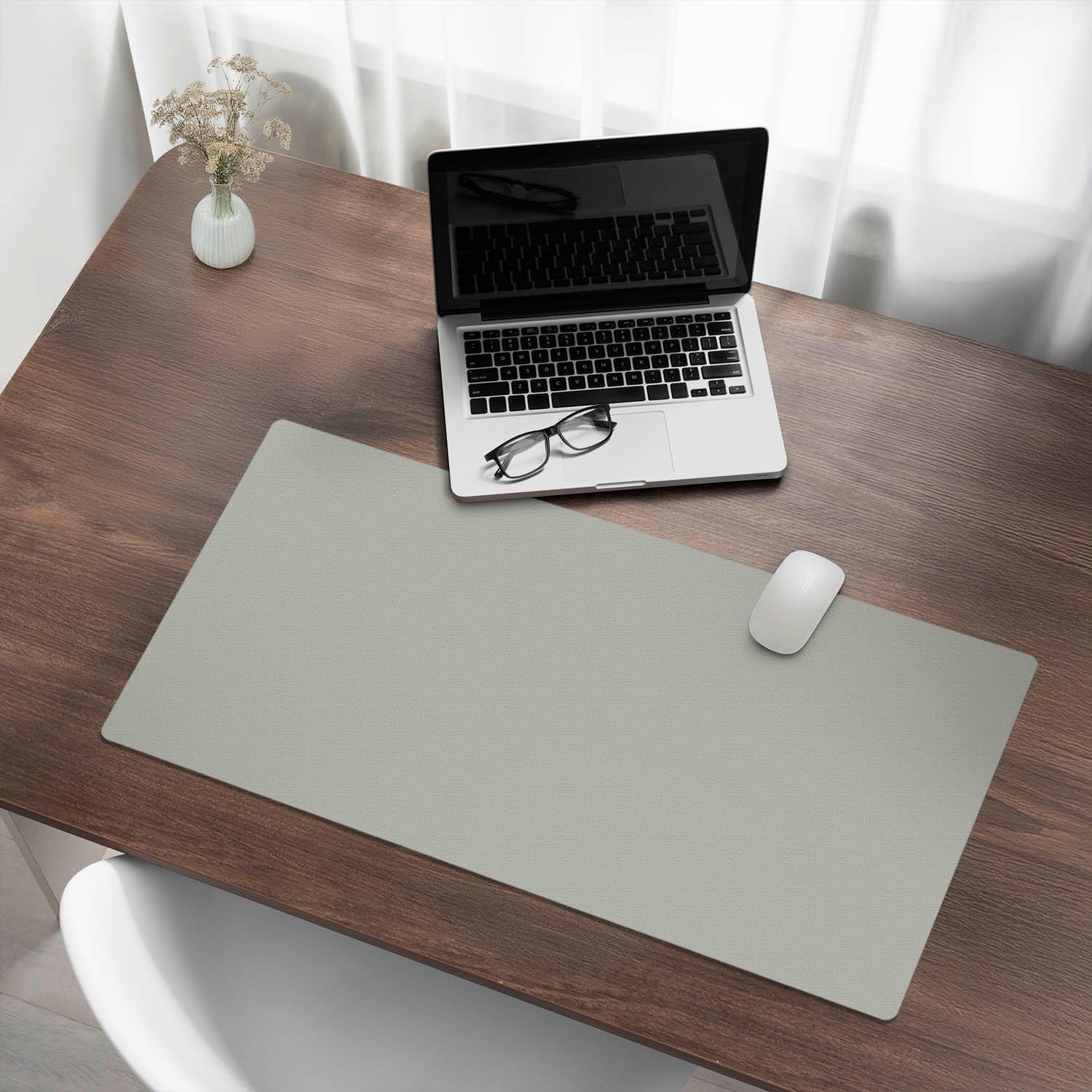 SCHREIBTISCHUNTERLAGE 90x45 cm Greige - Greige, Kunststoff (90/45/1.6cm) - Wallfluent