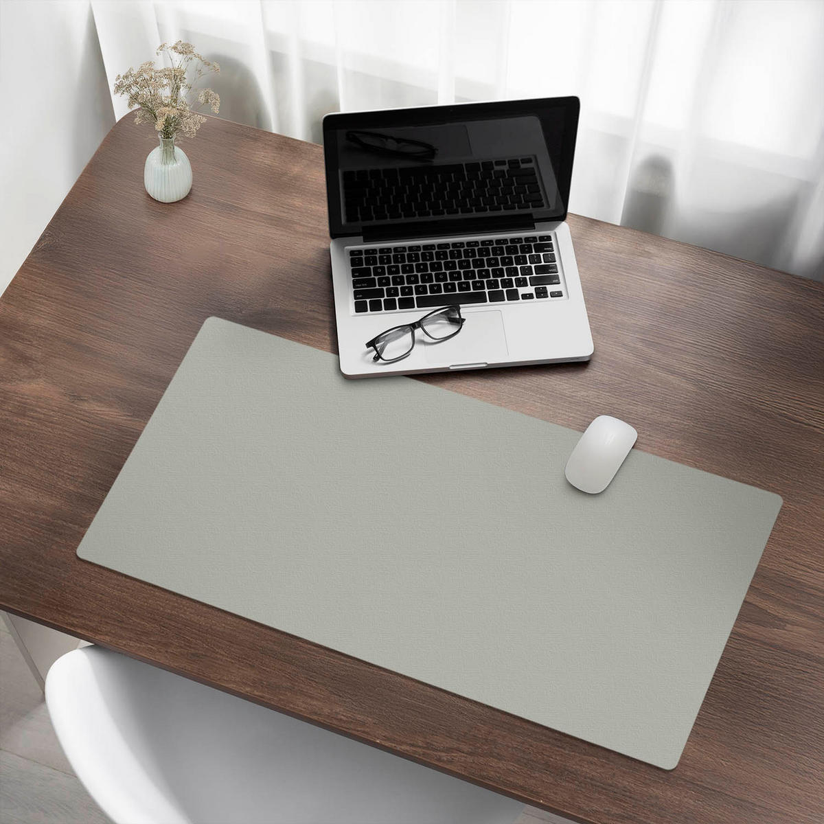 SCHREIBTISCHUNTERLAGE 90x45 cm Greige - Greige, Kunststoff (1.6/90/45cm) - Wallfluent