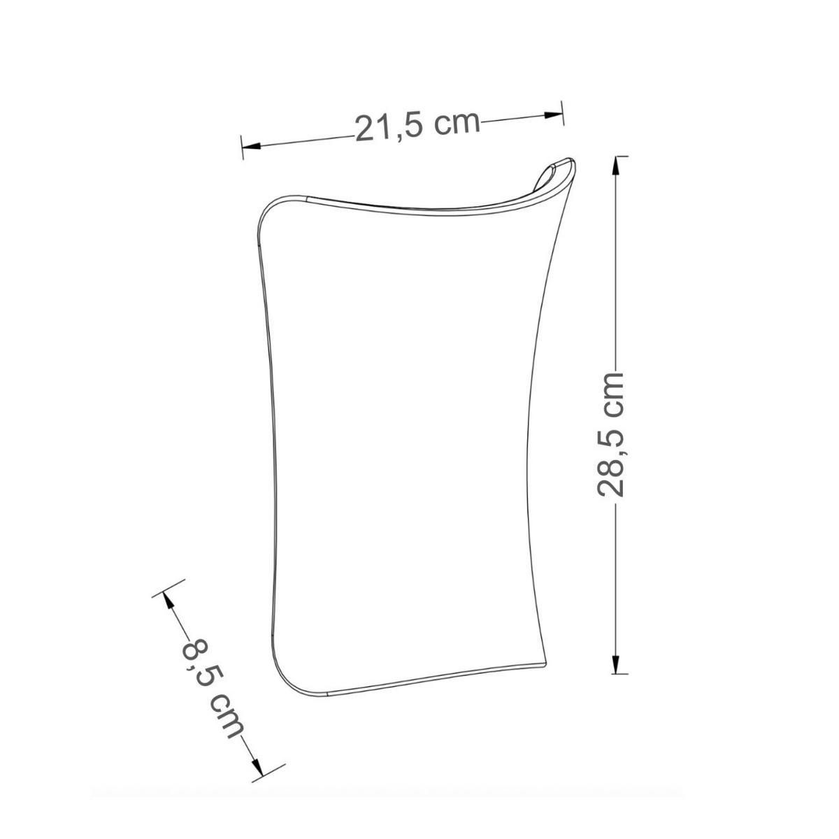 WANDLEUCHTE Zoriel, Weiß, 28.5cm - Weiß, Naturmaterialien (8/28.5/21.5cm) - KOSILUM