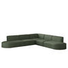 ECKSOFA Palma In Scala - Grün, Holzwerkstoff/Textil (276/276cm) - Fun Möbel