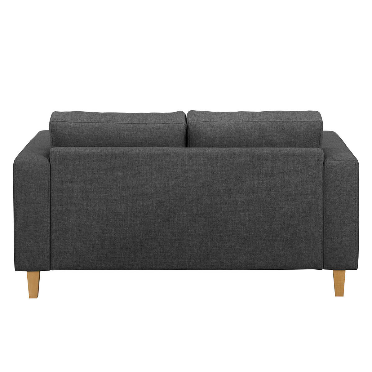 ECKSOFA 1-SITZER mit Longchair - Dunkelgrau, Holz/Buchenholz (154/140cm) - home24