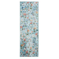 LÄUFER Milly waschbar Multicolor/Türkis 80/240 cm - Türkis/Multicolor, Kunststoff/Textil (80/240cm) - benuta