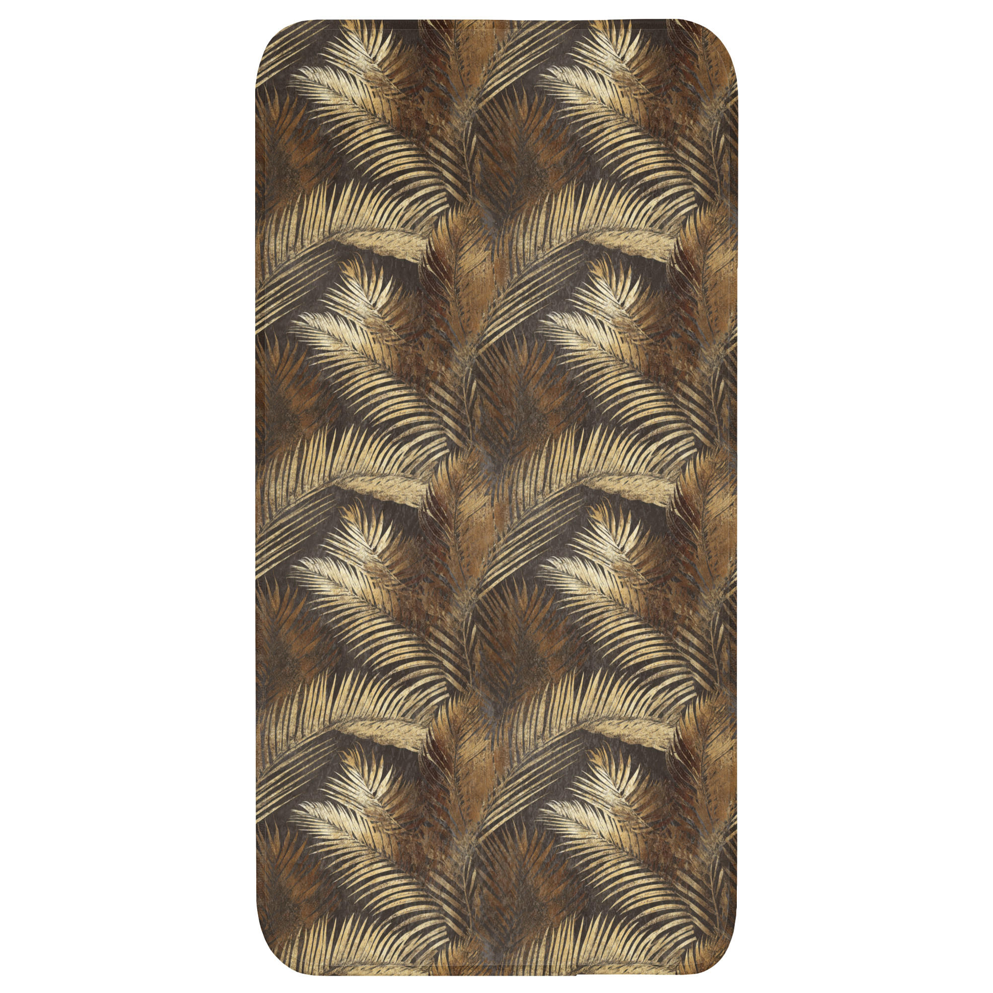 OnlyWow KOUPELNOVÁ PŘEDLOŽKA Tropical - Listy - zlaté 60x120 cm