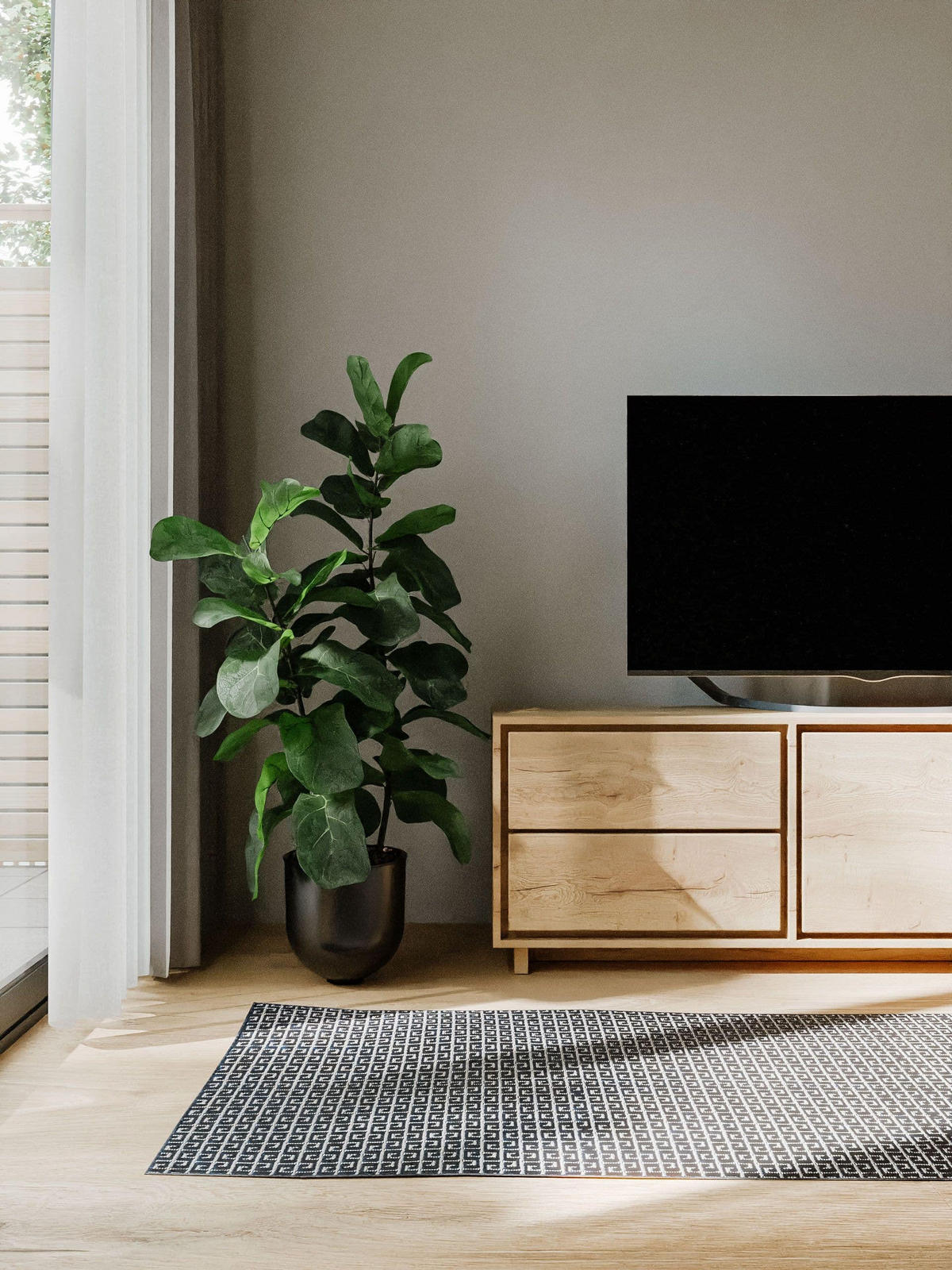 OUTDOORTEPPICH Lou Blau 70x200 cm - Blau, Kunststoff (70/200cm) - benuta