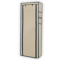 STOFFSCHRANK Faltschrank 170/58/28 cm - Beige, Textil (28/170/58cm) - Intirilife
