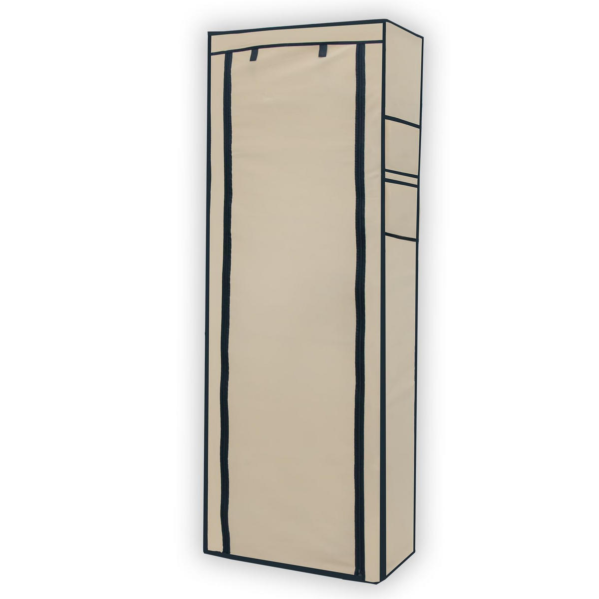 STOFFSCHRANK Faltschrank 170/58/28 cm - Beige, Textil (28/170/58cm) - Intirilife