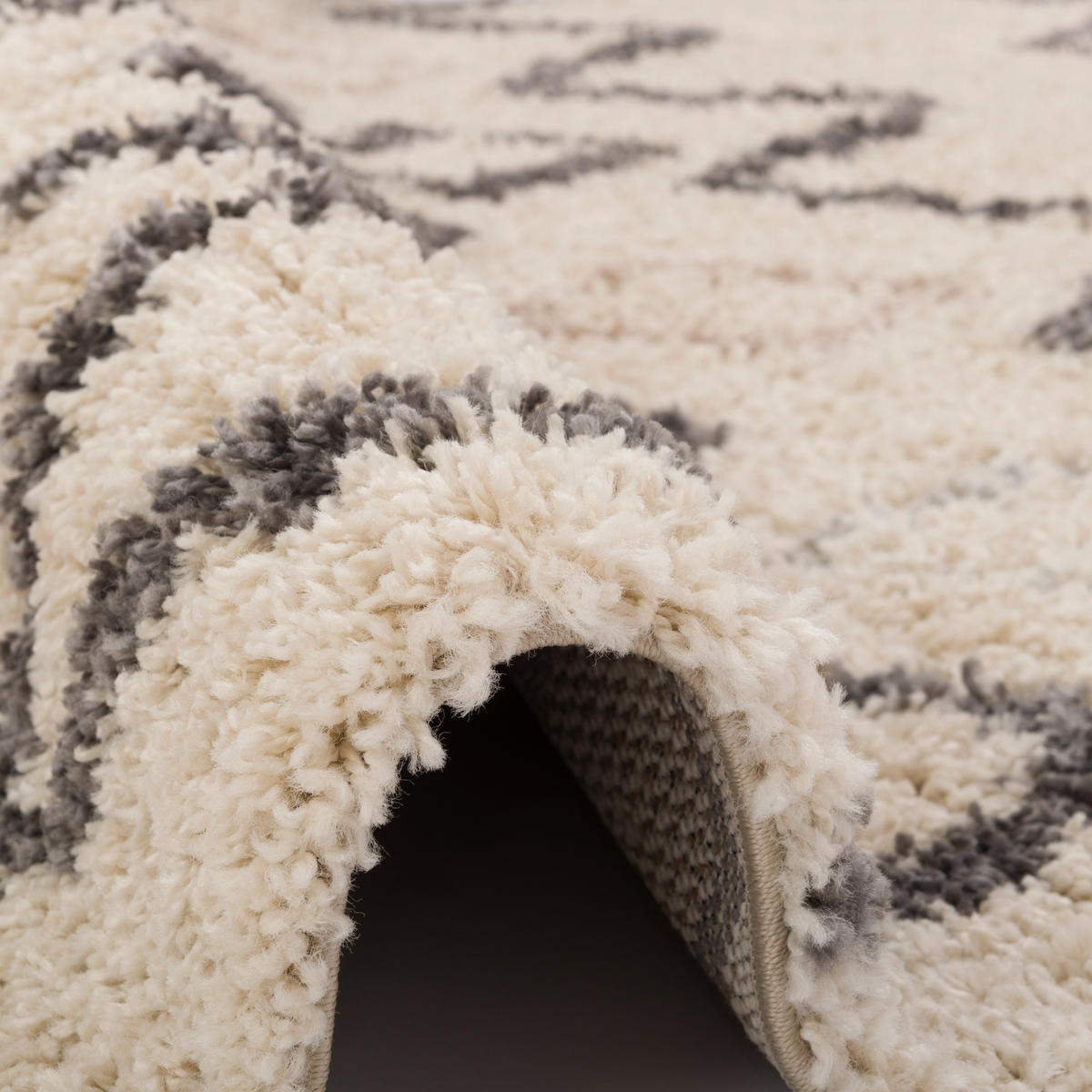 HOCHFLOR LANGFLOR SHAGGY TEPPICH CASABLANCA ETHNO - Ecru, Textil (160/230cm) - Pergamon