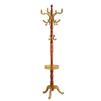 KLEIDERSTÄNDER mehrstöckig 195 cm Massivholz Holzoptik - Braun, Metall (48/195/48cm) - Beauniv