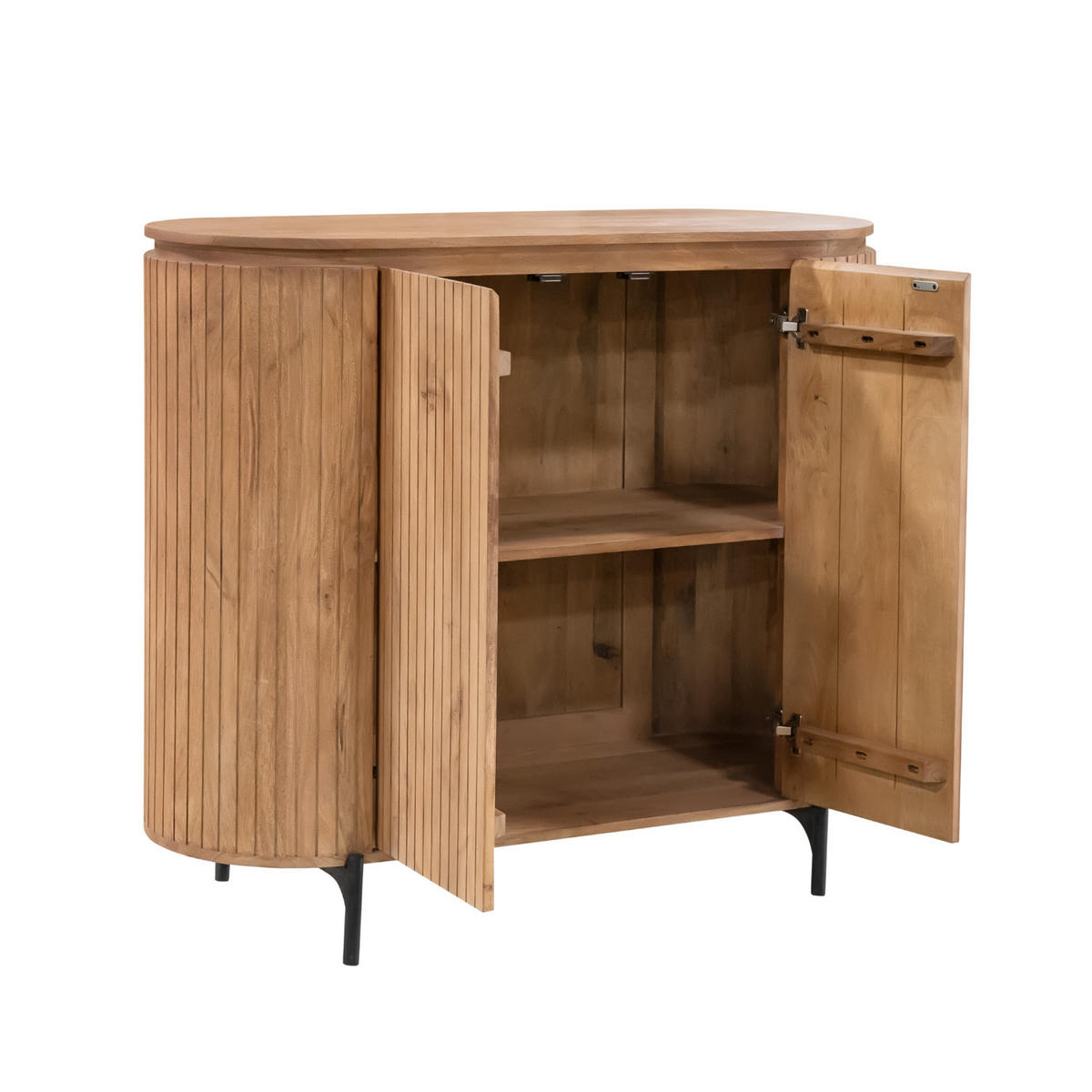 KOMMODE Helena Mangoholz Natur Natur - Naturfarben, Holz (115/100/45cm) - Villa Möbel