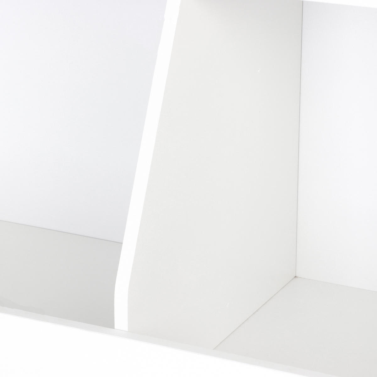 KINDERREGAL - Weiß, Holz/Holzwerkstoff (72/52/38cm) - Relaxdays