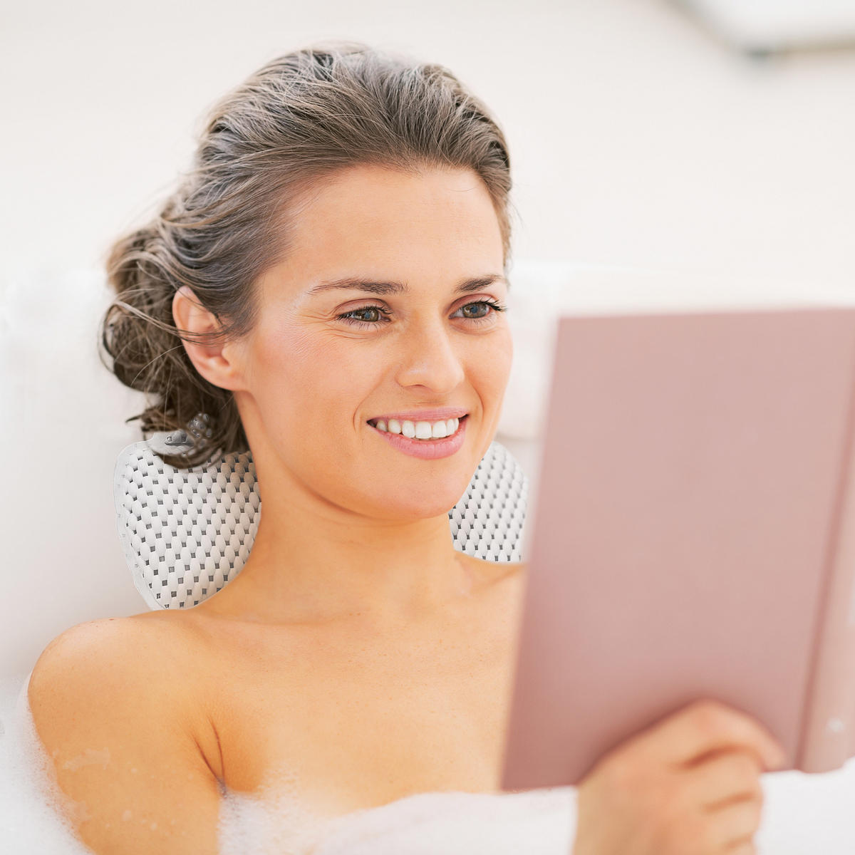 NACKENKISSEN - Weiß, Kunststoff (31/5cm) - Relaxdays