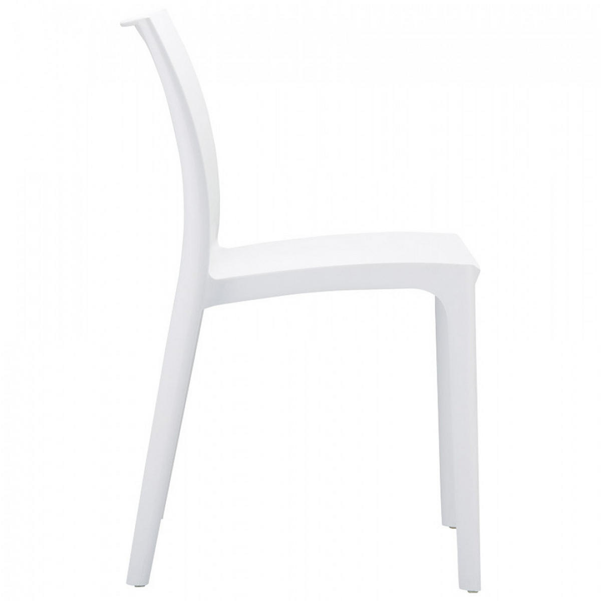 STUHL Weiß 45x82x53cm - Weiß, Kunststoff (45/82/53cm) - AlterEgo