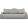 3-SITZER SOFA Nubelle Grau Chenille-Bezug - Schwarz/Grau, Kunststoff/Textil (244/85/93cm) - Selsey
