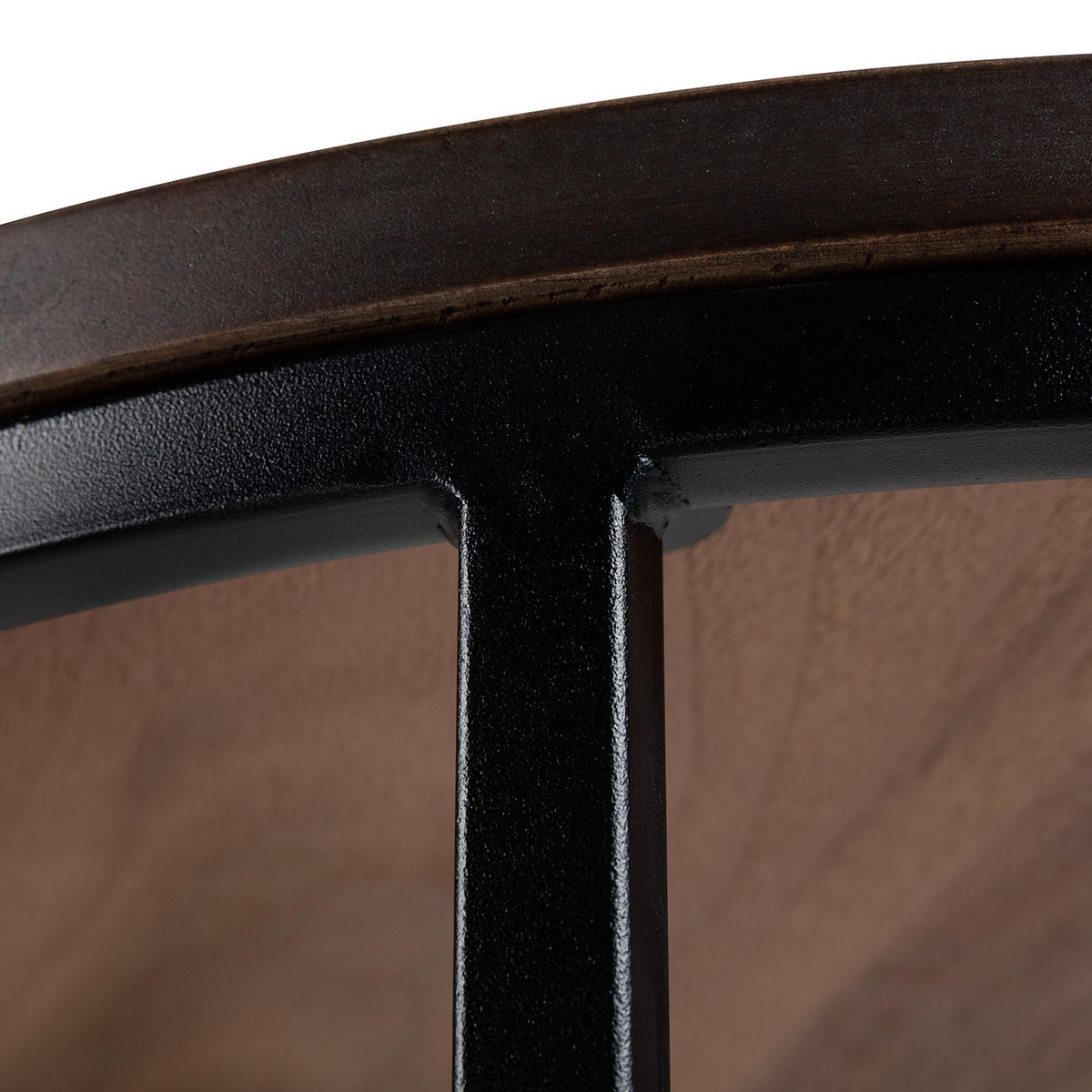 BEISTELLTISCH (2er-Set) - Walnuss / Schwarz - Braun, Holzwerkstoff/Metall (1/1/1cm) - home24