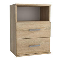 NACHTTISCH NOCTA 48/65,5/35 cm Sonoma Eiche - Sonoma Eiche, Holzwerkstoff (48/65.5/35cm) - MASSENO