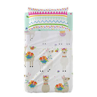 BETTWÄSCHE 2er-Set teiliges cute llamas 120x180 cm (kinderbett) mehrfarbig - Multicolor, Textil (120/180cm) - Happy Friday