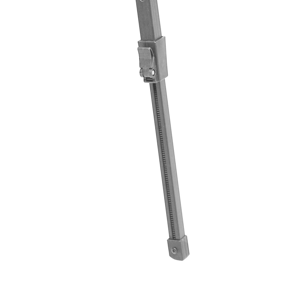 CAMPINGTISCH Höhenverstellbar Silber - Silberfarben, Metall (51.5/90/68cm) - JAWINIO