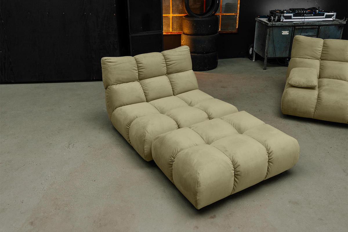 DREHSESSEL VIVIEN Grün Velvet Drehbar (360°) - Schwarz/Olivgrün, Kunststoff/Textil (112/85/108cm) - KAWOLA