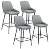 THEKENSTUHL Siera,49 x 54 x 100 cm, Belastbarkeit 120 kg,Webstoff grau/schwarz - Schwarz/Grau, Kunststoff (49/100/54cm) - tectake