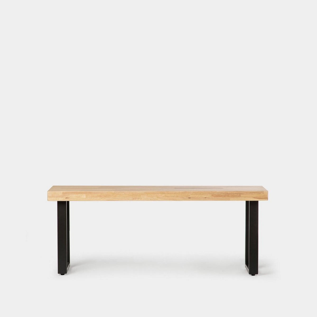 BETTENDE Alys Natürlich 120 cm x 47 cm - Schwarz/Naturfarben, Holz (120/47/34cm) - Klast Home