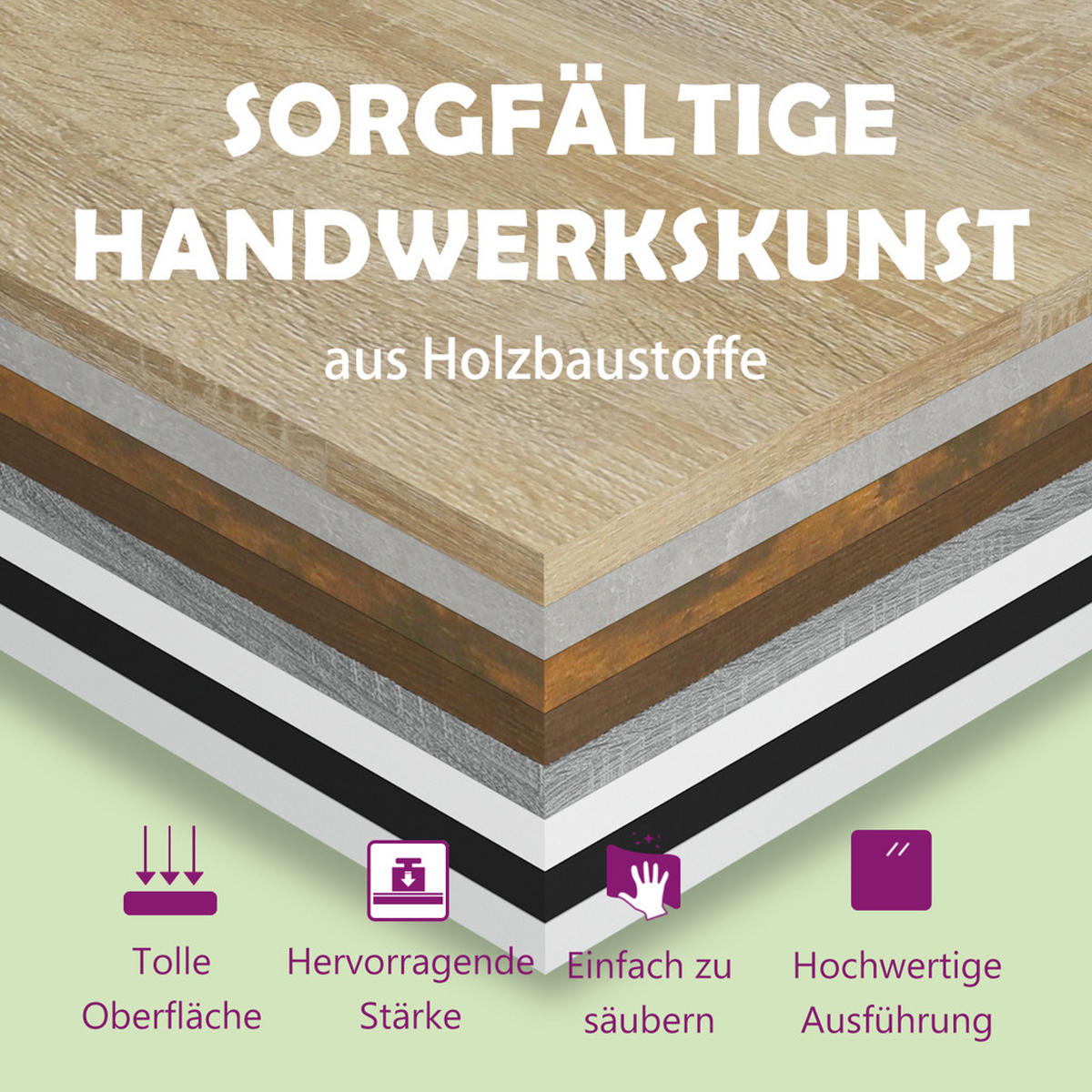 NACHTTISCH mit offenen Fächern 50/30/51,5 cm aus Holzwerkstoff in Sonoma-Eiche Dekor - Sonoma Eiche, Holz (50/51.5/30cm) - vidaXL