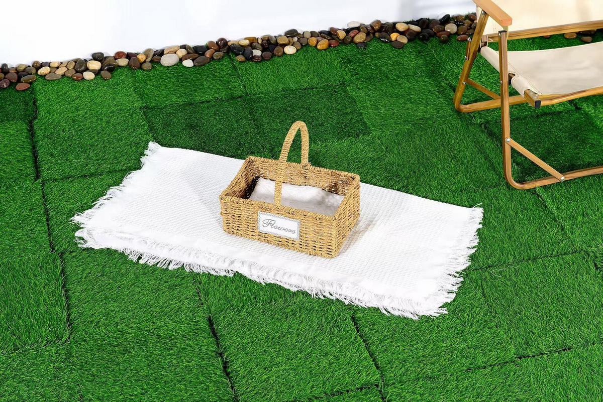 TERRASSENFLIESE 30/30/2 Grün, 12 Zoll, Plastik 36 Stück - Grün, Kunststoff (30/30/2cm) - Oxeza