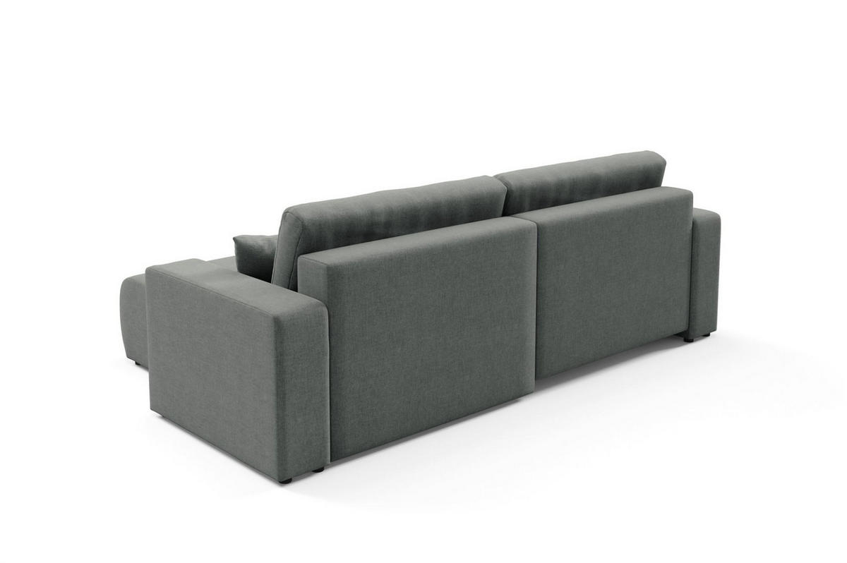 ECKSOFA Augusto - Grau, Holzwerkstoff/Textil (244/149cm) - Fun Möbel