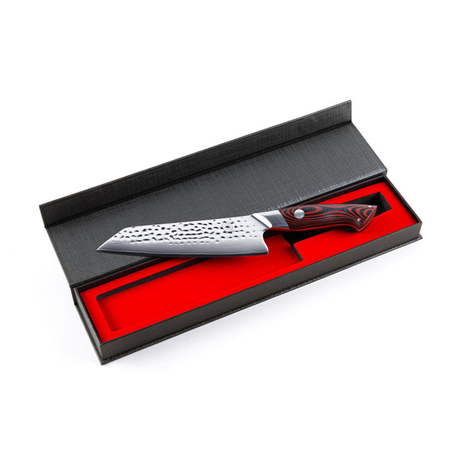 MESSER SANTOKU 7 Zoll - Rot, Metall (31cm) - Somagic