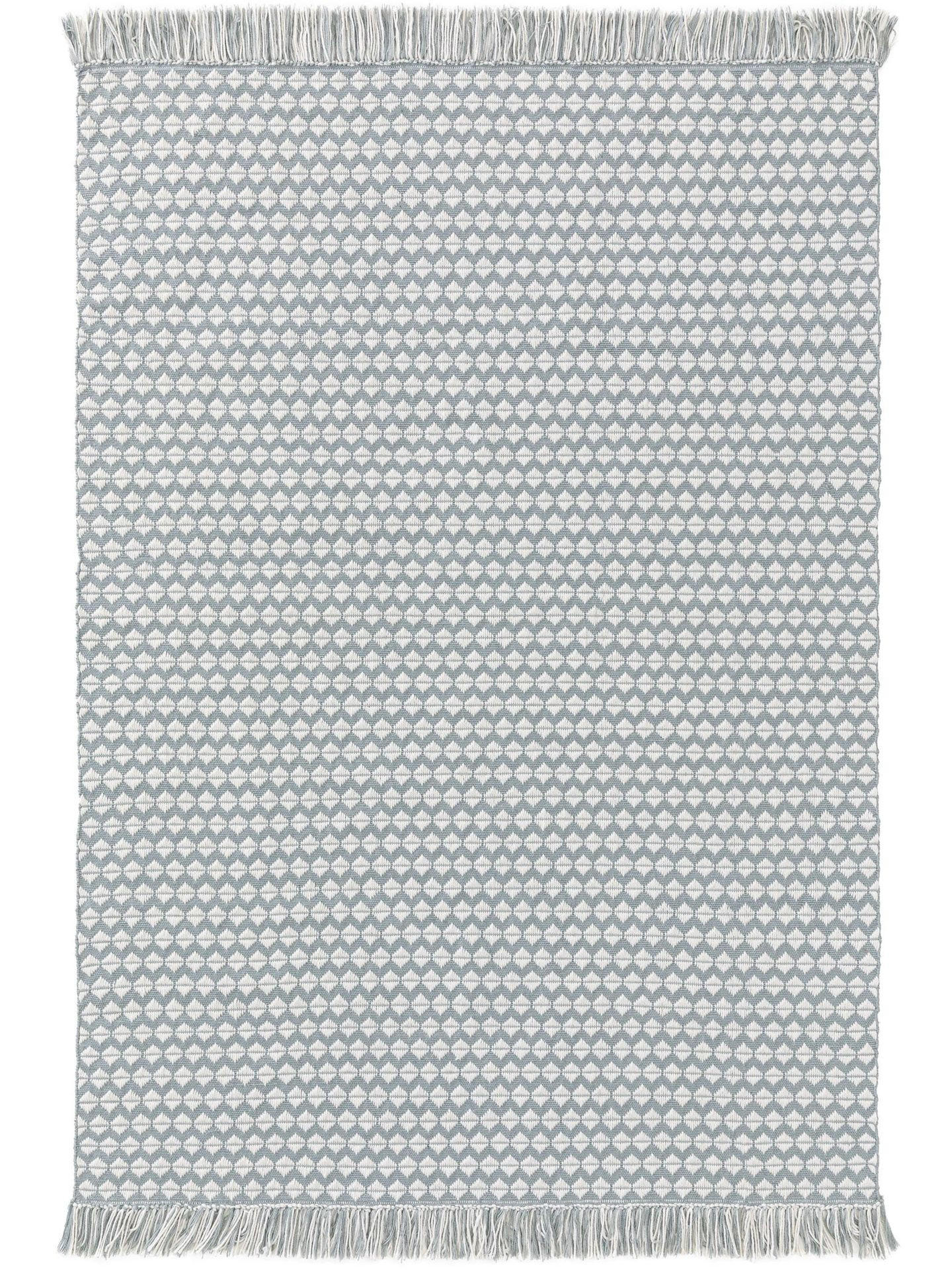 TEPPICH aus recyceltem Material Morty Blau 160x230 cm - Blau, Textil (160/1cm) - KUNSTLOFT
