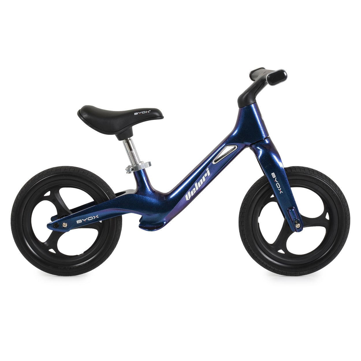 LAUFRAD Velori 12 Zoll Musik blau Lenkerbeleuchtung Luftreifen Sitz verstellbar - Blau, Metall (88/38/55cm)