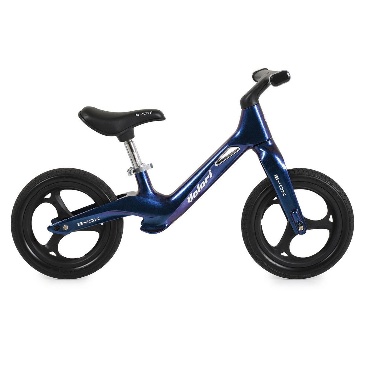 LAUFRAD Velori 12 Zoll Musik blau Lenkerbeleuchtung Luftreifen Sitz verstellbar - Blau, Metall (88/38/55cm)