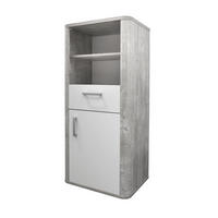 BEISTELLSCHRANK Edana 55 x 41 x 128 Holzwerkstoff in Vintage Grey/Weiß - Naturfarben, Holz (55/128/41cm) - 58aufmkessel
