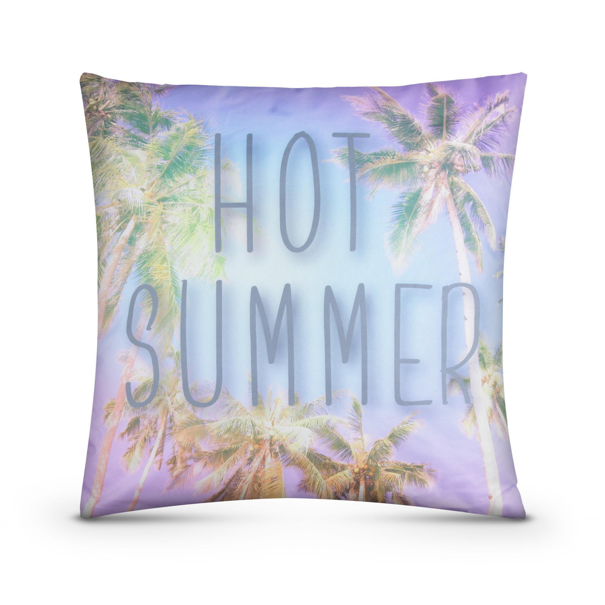 OUTDOORKISSEN 45x45 cm wasserabweisend "Hot Summer" 1er-Pack - Lila, Kunststoff (45/45cm)