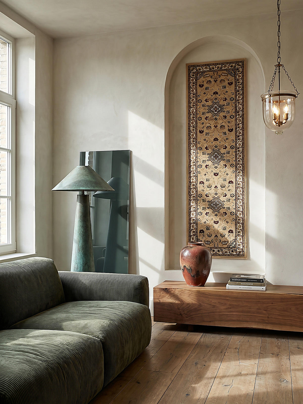 TEPPICH GLAZERT, klassisch-floral, Braun, 60 x 230 cm - Braun, Textil (60/230cm) - KADIMA DESIGN