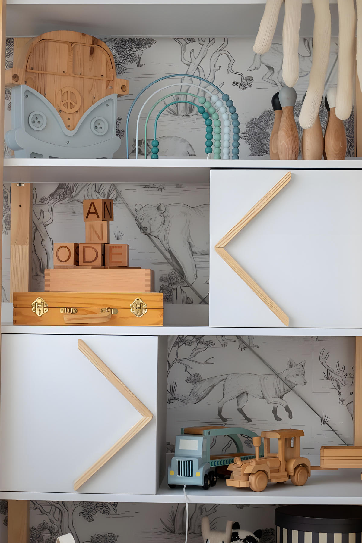 KINDERREGAL Pinette Weiß - Weiß, Holzwerkstoff (100/190/44cm) - RAUMHIRSCH FURNITURE