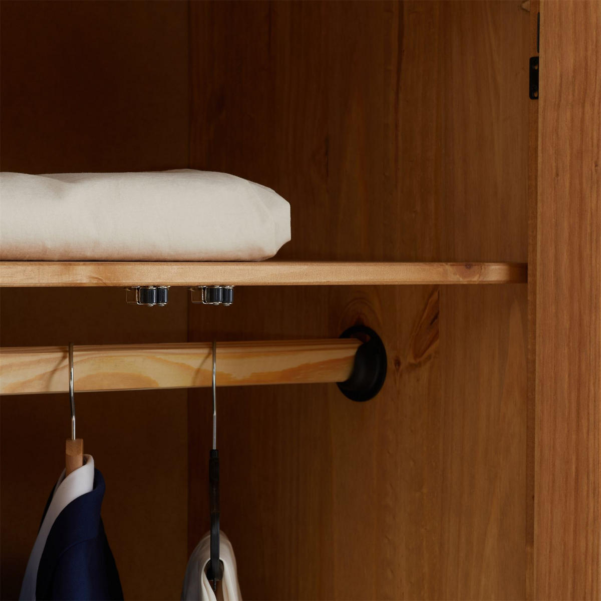 KLEIDERSCHRANK CANCUN - Kieferfarben, Holz (118/175/50cm) - CARO-Möbel
