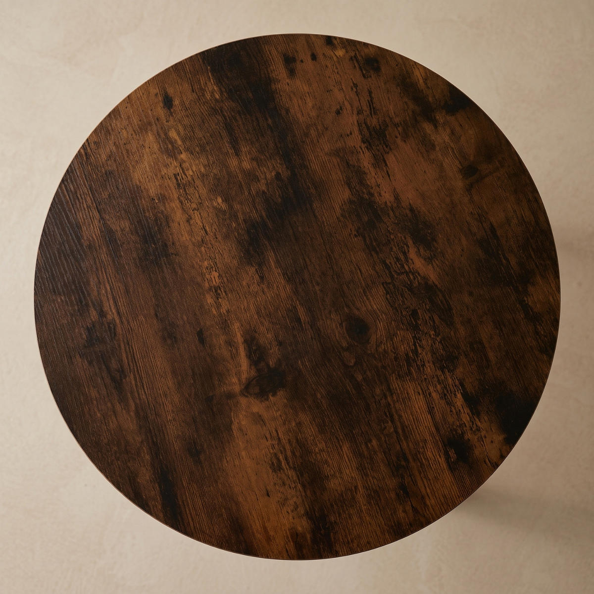 COUCHTISCH zweistöckig rund Braun 60/60/45 cm - Braun, Holzwerkstoff (60/60/45cm) - SCENA LIVING