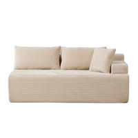 SOFAELEMENT 172/99/74.5 cm Beige mit rutschfestem Boden - Beige, Textil (99/74.5/172cm) - Oxeza
