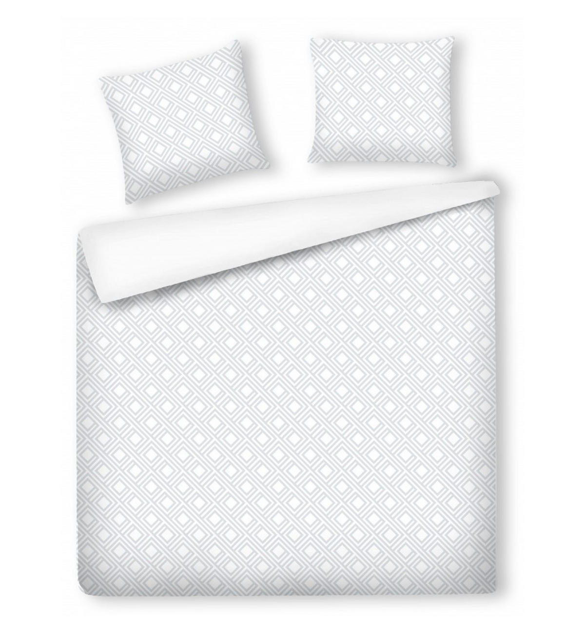 BETTWÄSCHE Grapho - Weiß, Textil (160/200cm) - home&you